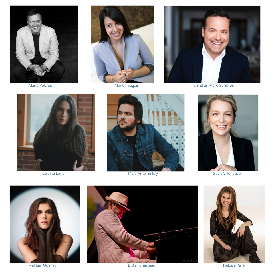 Artists featured in November 8, 2020 Virtual Concert