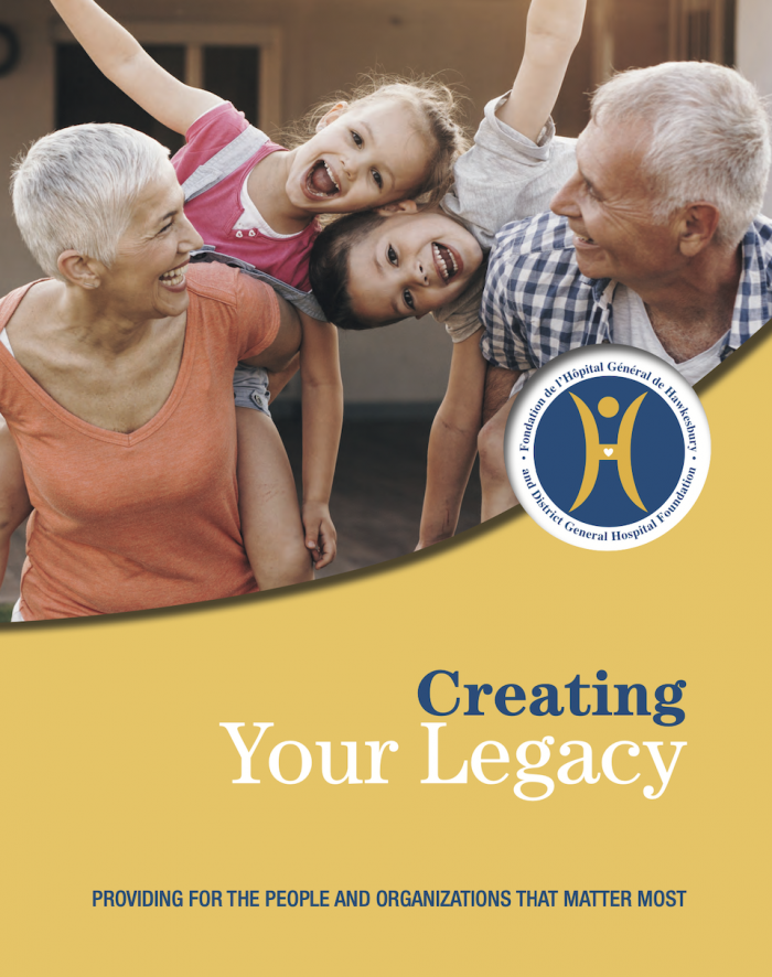 Cover page of Creating your legacy brochure