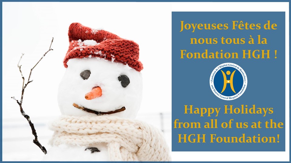 Happy Holidays from all of us at the HGH Foundation