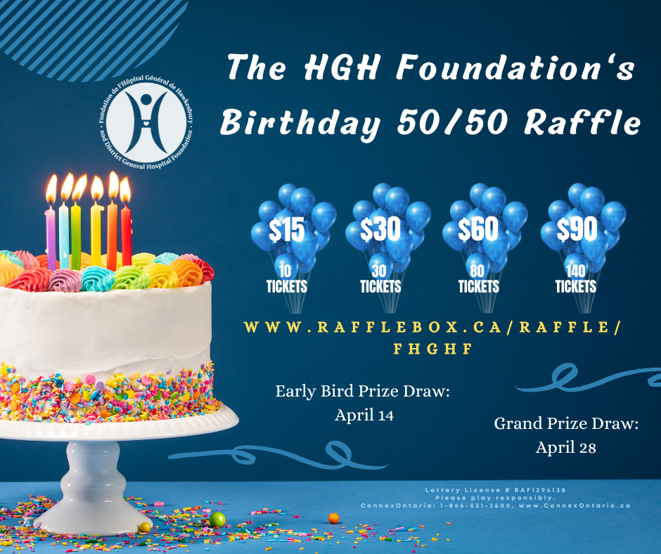 HGH Foundation's Birthy Raffle Poster
