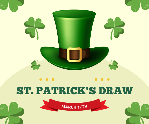 St-Patrick's draw on March 17