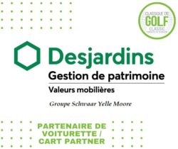 Desjardins Groupe Schwaar Yelle Moore est le partenaire de voiturette 2023