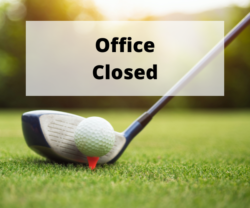 Office closed poster