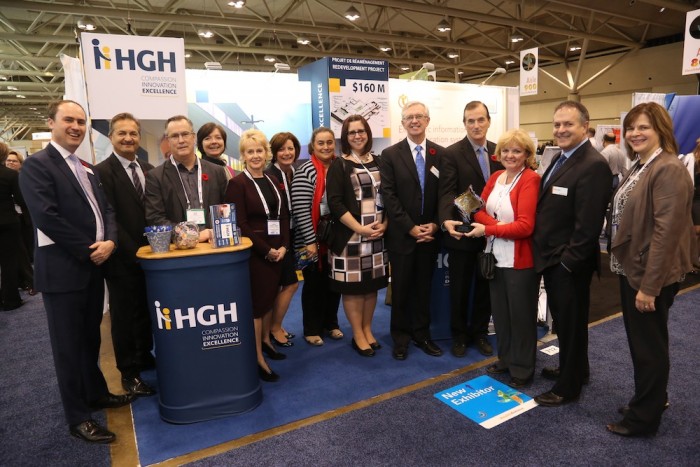 Members of HGH Team and OHA leaders at the HGH exhibit