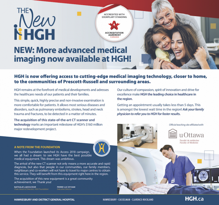 HGH Unveils its New Computed Tomography (CT) Scanner - Hawkesbury ...